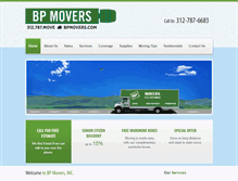 Tablet Screenshot of bpmovers.com